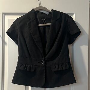 Apt. 9 Women's Elegant Black Short Sleeve Blazer
